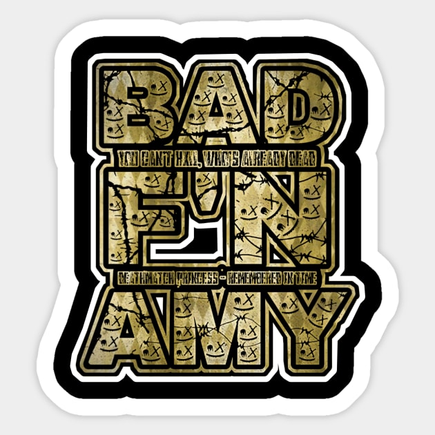 BAD AMY ''BAD F'N AMY'' (ECW PARODY) GOLD Sticker by KVLI3N